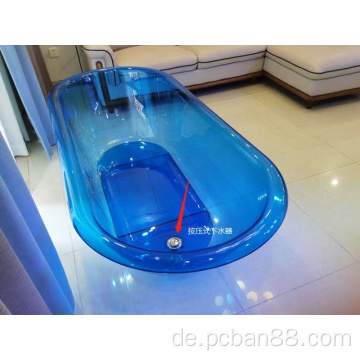 4 mm transparente PC -Boardbadewanne